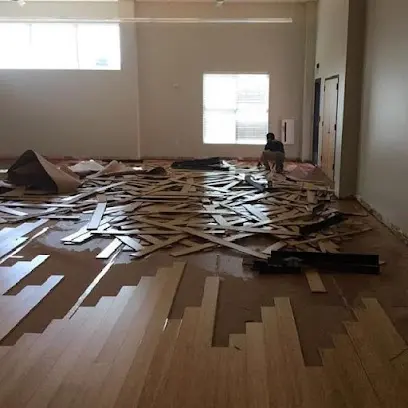 Flooring lifted over a slab leak in a Bedford, TX home