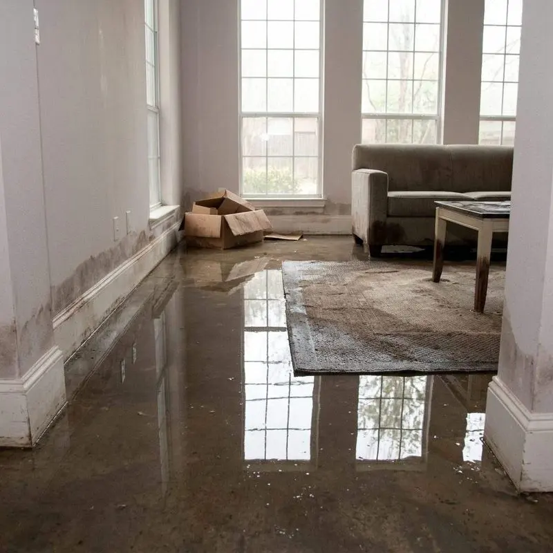 Water heater failure flooding a Bedford, TX home
